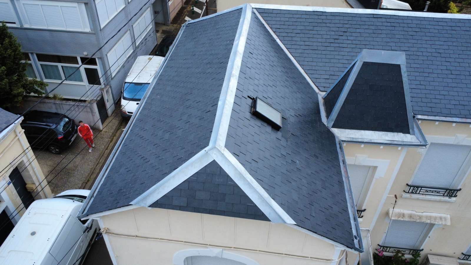 Toiture ardoises architecture complexe